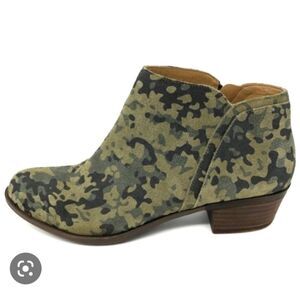 Lucky Brand Camo Barstyn Leather Ankle Boots | Size 8M
